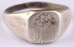 U-boat Kriegsmarine 6. April 1943 Swordfish attack ship U632 WW2 German ring nava