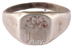 U-boat Kriegsmarine 6. April 1943 Swordfish attack ship U632 WW2 German ring nava