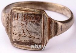 U-boat U3502 England map WW2 German ring naval submarine U-Boot Kriegsmarine Nav