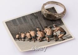 U-boat U636 Double horse head WWII German submarine Ring navy war period WW2 set