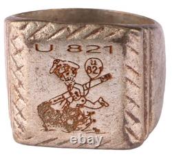 U-boat U821 Torpedo WW2 German ring naval submarine U-Boot Kriegsmarine Navy WWI