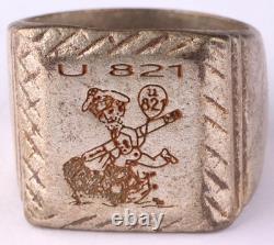 U-boat U821 Torpedo WW2 German ring naval submarine U-Boot Kriegsmarine Navy WWI