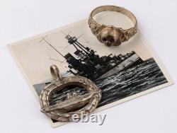 U-boat WW2 German pendant ring naval submarine U-Boot Kriegsmarine Navy Skull