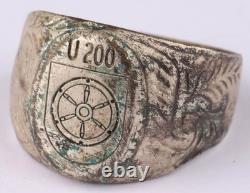 U-boat WW2 German ring U200 naval submarine U-Boot Kriegsmarine Navy WWII Unters