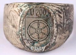 U-boat WW2 German ring U200 naval submarine U-Boot Kriegsmarine Navy WWII Unters