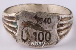 U100 Jaguar 1940 U-boat WW2 German ring naval submarine U-Boot Kriegsmarine Navy