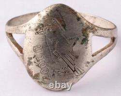 U1007 Kriegsmarine Navy Raven captain with bottle U-boat WW2 German ring naval