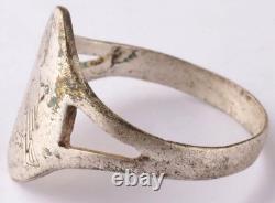 U1007 Kriegsmarine Navy Raven captain with bottle U-boat WW2 German ring naval