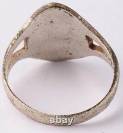 U1007 Kriegsmarine Navy Raven captain with bottle U-boat WW2 German ring naval