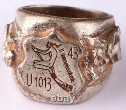 U1013 Woman U-boat WW2 German ring naval submarine U-Boot Kriegsmarine Navy WWII