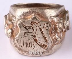 U1013 Woman U-boat WW2 German ring naval submarine U-Boot Kriegsmarine Navy WWII