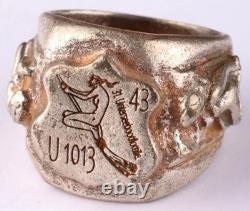 U1013 Woman U-boat WW2 German ring naval submarine U-Boot Kriegsmarine Navy WWII