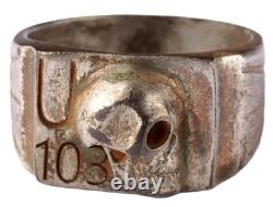 U103 Skull U-boat WW2 German ring naval submarine U-Boot Kriegsmarine Navy WWII