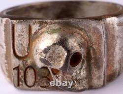 U103 Skull U-boat WW2 German ring naval submarine U-Boot Kriegsmarine Navy WWII