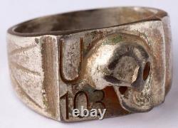 U103 Skull U-boat WW2 German ring naval submarine U-Boot Kriegsmarine Navy WWII