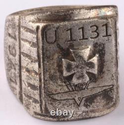 U1131 U-boat WW2 German ring naval submarine 1941-43 U-Boot Kriegsmarine Navy WW