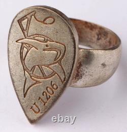U1206 Shark U-boat WW2 German ring naval submarine U-Boot Kriegsmarine Navy WWII
