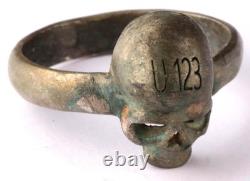 U123 U-boat WW2 German ring naval submarine 1940-43 U-Boot Kriegsmarine 1943 Nav