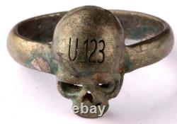 U123 U-boat WW2 German ring naval submarine 1940-43 U-Boot Kriegsmarine 1943 Nav