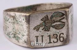 U136 Lobster U-boat WW2 German ring naval submarine U-Boot Kriegsmarine Navy WWI