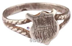 U189 U-boat WW2 German ring naval submarine 835 silver U-Boot Kriegsmarine Navy