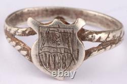 U189 U-boat WW2 German ring naval submarine 835 silver U-Boot Kriegsmarine Navy