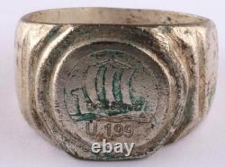 U199 U-boat WW2 German ring naval submarine U-Boot Kriegsmarine Navy WWII Unters