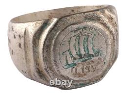 U199 U-boat WW2 German ring naval submarine U-Boot Kriegsmarine Navy WWII Unters