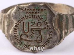 U20 Boot 1943 U-boat WW2 German ring naval submarine U-Boot Kriegsmarine Navy WW