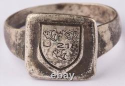 U218 Fish U-boat WW2 German ring naval submarine U-Boot Kriegsmarine Navy WWII