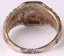 U249 U-boat on globe WW2 German ring naval submarine U-Boot Kriegsmarine Navy WW