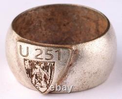 U251 Bear Shield U-boat WW2 German ring naval submarine U-Boot Kriegsmarine Navy