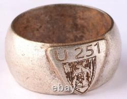 U251 Bear Shield U-boat WW2 German ring naval submarine U-Boot Kriegsmarine Navy