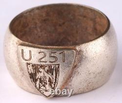 U251 Bear Shield U-boat WW2 German ring naval submarine U-Boot Kriegsmarine Navy
