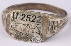 U2522 Fish logo U-boat WW2 German ring naval submarine U-Boot Kriegsmarine Navy