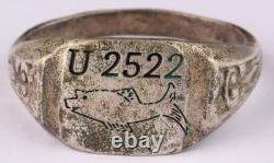 U2522 Fish logo U-boat WW2 German ring naval submarine U-Boot Kriegsmarine Navy