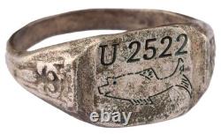 U2522 Fish logo U-boat WW2 German ring naval submarine U-Boot Kriegsmarine Navy