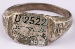 U2522 Fish logo U-boat WW2 German ring naval submarine U-Boot Kriegsmarine Navy