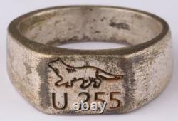 U255 Fox U-boat WW2 German ring naval submarine U-Boot Kriegsmarine Navy WWII