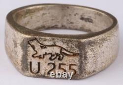 U255 Fox U-boat WW2 German ring naval submarine U-Boot Kriegsmarine Navy WWII