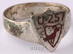 U257 U-boat WW2 U-Boot Kriegsmarine German ring naval submarine Navy Unterseeboo