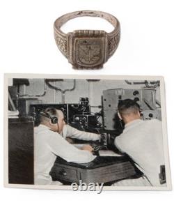 U276 Sword on Shield U-boat WW2 German ring naval submarine U-Boot Kriegsmarine