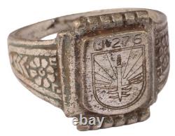 U276 Sword on Shield U-boat WW2 German ring naval submarine U-Boot Kriegsmarine