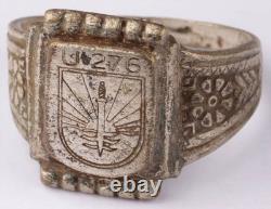U276 Sword on Shield U-boat WW2 German ring naval submarine U-Boot Kriegsmarine