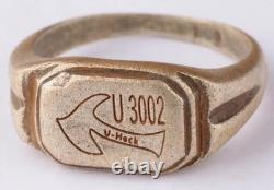 U3002 Ax U-boat 800 Silver WW2 German ring naval submarine U-Boot Kriegsmarine
