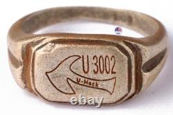 U3002 Ax U-boat 800 Silver WW2 German ring naval submarine U-Boot Kriegsmarine