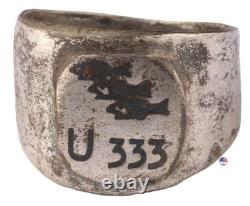 U333 Fish U-boat WW2 German ring naval submarine U-Boot Kriegsmarine Navy WWII