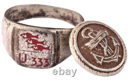 U333 Fish U-boat WW2 German ring naval submarine U-Boot Kriegsmarine Navy WWII