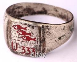 U333 Fish U-boat WW2 German ring naval submarine U-Boot Kriegsmarine Navy WWII