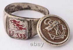 U333 Fish U-boat WW2 German ring naval submarine U-Boot Kriegsmarine Navy WWII